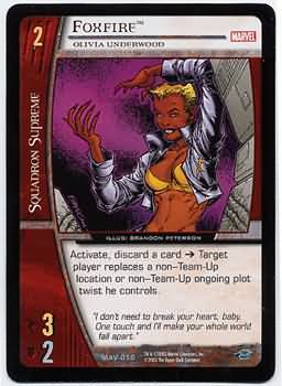 Foxfire Olivia Underwood MAV 050 Uncommon Vs System Marvel Avengers Foxfire Olivia Underwood MAV 050 Uncommon Vs System Marvel Avengers