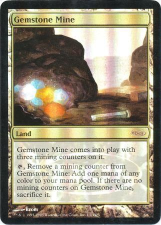 Gemstone Mine Judge Foil Magic The Gathering Promo Cards Gemstone Mine Judge Foil Magic The Gathering Promo Cards