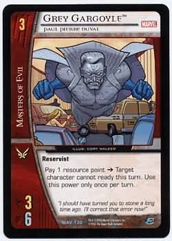 Grey Gargoyle Paul Pierre Duval MAV 130 Uncommon Vs System Marvel Avengers Grey Gargoyle Paul Pierre Duval MAV 130 Uncommon Vs System Marvel Avengers