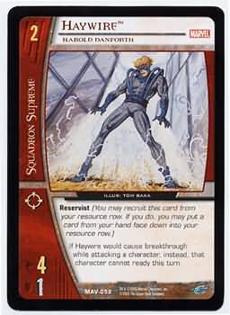 Haywire Harold Danforth MAV 052 Common Haywire Harold Danforth MAV 052 Common