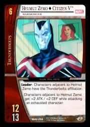 Helmut Zemo Citizen V Warmonger MAV 096 Common Vs System Marvel Avengers Helmut Zemo Citizen V Warmonger MAV 096 Common Vs System Marvel Avengers