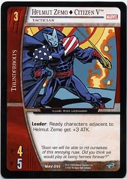 Helmut Zemo Citizen V Tactician MAV 095 Common Helmut Zemo Citizen V Tactician MAV 095 Common