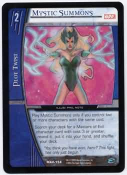 Mystic Summons MAV 158 Common Vs System Marvel Avengers Mystic Summons MAV 158 Common Vs System Marvel Avengers