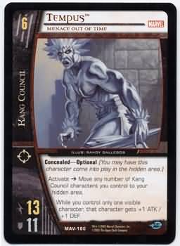 Tempus Menace out of Time MAV 180 Common Vs System Marvel Avengers Tempus Menace out of Time MAV 180 Common Vs System Marvel Avengers