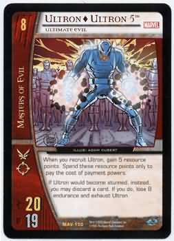 Ultron Ultron 5 Ultimate Evil MAV 150 Rare Vs System Marvel Avengers Ultron Ultron 5 Ultimate Evil MAV 150 Rare Vs System Marvel Avengers