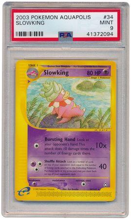 Slowking 34 147 PSA Mint 9 Rare Aquapolis 2094 Aquapolis Singles Slowking 34 147 PSA Mint 9 Rare Aquapolis 2094 Aquapolis Singles