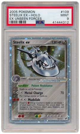 Steelix ex 109 115 PSA Mint 9 Ultra Rare Ex Unseen Forces 4312 Ex Unseen Forces Singles Steelix ex 109 115 PSA Mint 9 Ultra Rare Ex Unseen Forces 4312 Ex Unseen Forces Singles