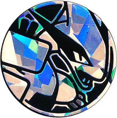 Pokemon Lugia Collectible Coin Silver Rainbow Mirror Holofoil NM 3DY 
