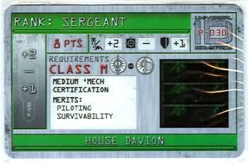 Sergeant P 030 Mechwarrior Annihilation Sergeant P 030 Mechwarrior Annihilation