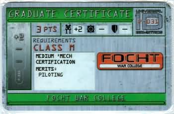 Focht War College P 031 Mechwarrior Annihilation Focht War College P 031 Mechwarrior Annihilation