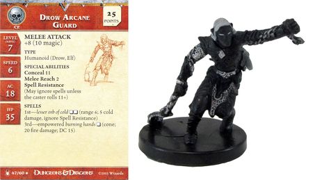 Drow Arcane Guard 47 Underdark D D Miniatures Drow Arcane Guard 47 Underdark D D Miniatures