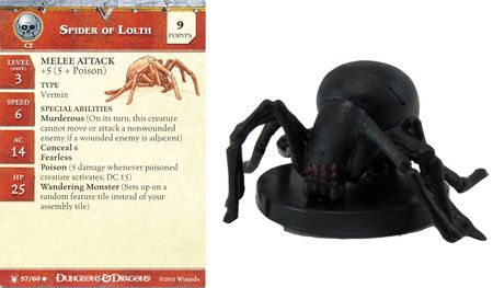 Underdark 57/60 Spider of Lolth D&D Miniatures 