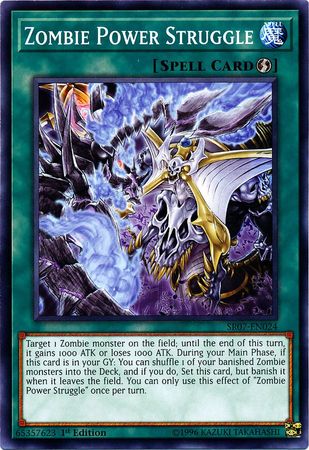 Zombie Power Struggle SR07 EN024 Common 1st Edition Structure Deck Zombie Horde Singles Zombie Power Struggle SR07 EN024 Common 1st Edition Structure Deck Zombie Horde Singles