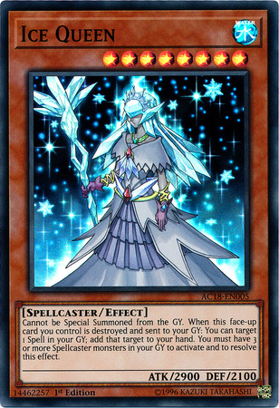 Ice Queen AC18 EN005 Super Rare 1st Edition Advent Calendar 2018 AC18 Ice Queen AC18 EN005 Super Rare 1st Edition Advent Calendar 2018 AC18