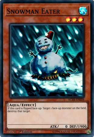 Snowman Eater AC18 EN008 Super Rare 1st Edition Snowman Eater AC18 EN008 Super Rare 1st Edition