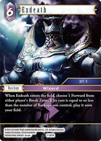 Exdeath 7 087R Rare Opus VII Collection Singles Exdeath 7 087R Rare Opus VII Collection Singles