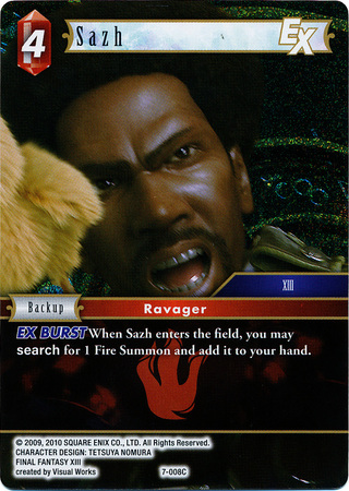 Sazh 7 008C Common Foil Opus VII Collection Foil Singles Sazh 7 008C Common Foil Opus VII Collection Foil Singles