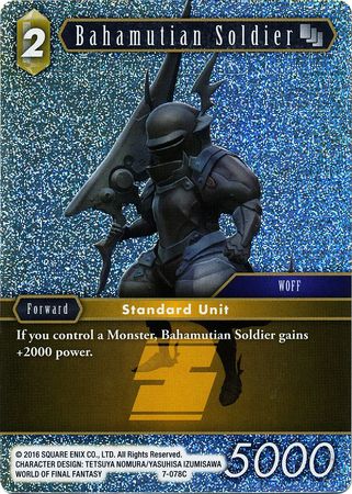 Bahamutian Soldier 7 078C Common Foil Bahamutian Soldier 7 078C Common Foil