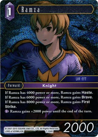 Ramza 7 104H Hero Foil Ramza 7 104H Hero Foil