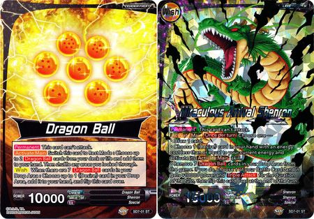 Miraculous Arrival Shenron SD7-01 ST FOIL Dragon Ball Super Card Game TCG 