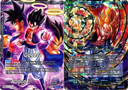 Gogeta Knockout Strike Gogeta SD6 01 Foil Starter Rare Resurrected Fusion Starter Deck Gogeta Knockout Strike Gogeta SD6 01 Foil Starter Rare Resurrected Fusion Starter Deck