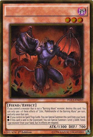 Libic Malebranche of the Burning Abyss PGL3 EN050 Misprint Missing Holo Letters Yu Gi Oh Misprints Libic Malebranche of the Burning Abyss PGL3 EN050 Misprint Missing Holo Letters Yu Gi Oh Misprints