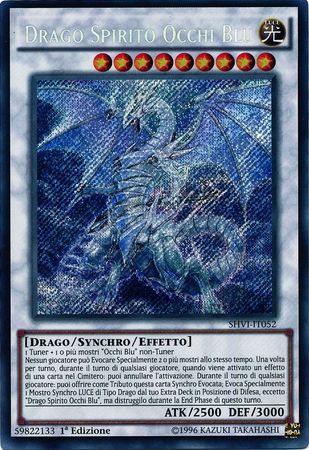 Drago Spirito Occhi Blu SHVI IT052 Secret Rare 1st Edition Italian Yugioh Cards Drago Spirito Occhi Blu SHVI IT052 Secret Rare 1st Edition Italian Yugioh Cards