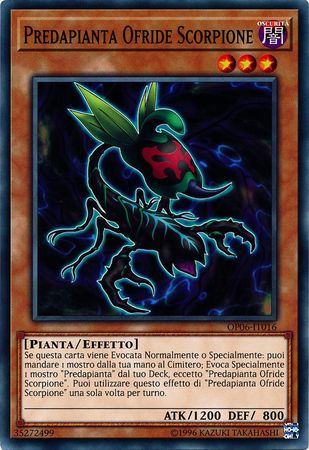 Predapianta Ofride Scorpione OP06 IT016 Common Italian Yugioh Cards Predapianta Ofride Scorpione OP06 IT016 Common Italian Yugioh Cards