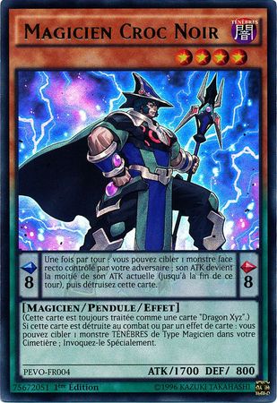 Magicien Croc Noir PEVO FR004 Ultra Rare 1st Edition French Yugioh Cards Magicien Croc Noir PEVO FR004 Ultra Rare 1st Edition French Yugioh Cards