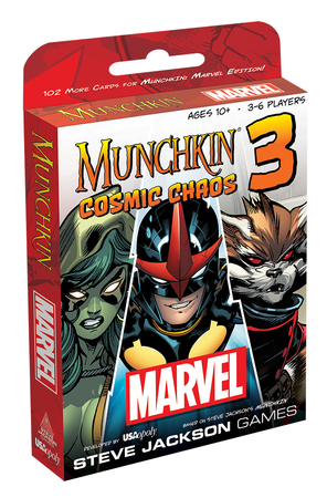 Munchkin Marvel 3 Cosmic Chaos Expansion Pack USAopoly Board Games A Z Munchkin Marvel 3 Cosmic Chaos Expansion Pack USAopoly Board Games A Z