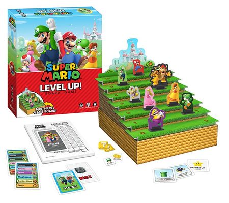Super Mario Level Up Board Game USAopoly Super Mario Level Up Board Game USAopoly