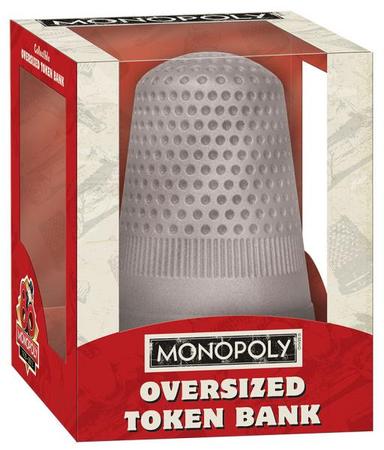Monopoly Oversized Thimble Token Collectible Coin Bank USAopoly Toys Plushes Monopoly Oversized Thimble Token Collectible Coin Bank USAopoly Toys Plushes