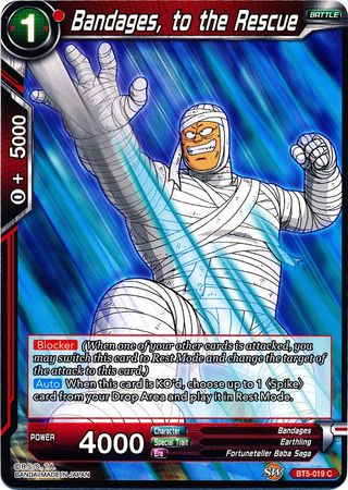 Bandages to the Rescue BT5 019 Common Miraculous Revival Non Foil Singles Bandages to the Rescue BT5 019 Common Miraculous Revival Non Foil Singles