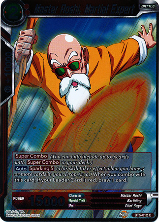 Master Roshi Martial Expert BT5 012 Common Foil Master Roshi Martial Expert BT5 012 Common Foil