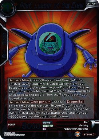 Pilaf Leader of the Crew BT5 016 Common Foil Miraculous Revival Foil Singles Pilaf Leader of the Crew BT5 016 Common Foil Miraculous Revival Foil Singles