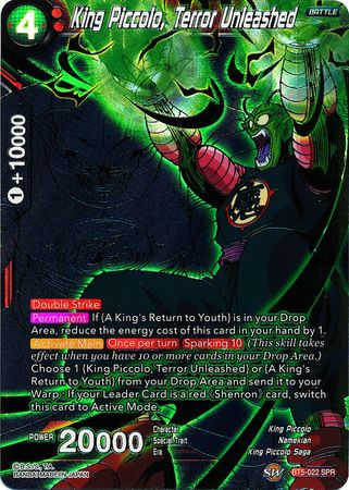 King Piccolo Terror Unleashed BT5 022 Special Rare SPR King Piccolo Terror Unleashed BT5 022 Special Rare SPR