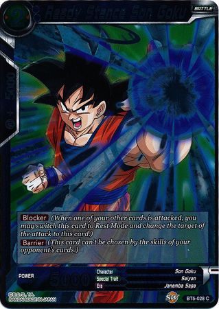 Ready Stance Son Goku BT5 028 Common Foil Miraculous Revival Foil Singles Ready Stance Son Goku BT5 028 Common Foil Miraculous Revival Foil Singles