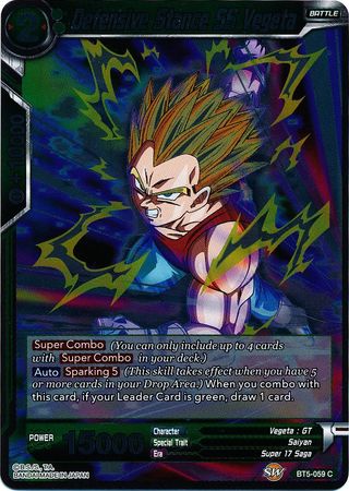 Defensive Stance SS Vegeta BT5 059 Common Foil Miraculous Revival Foil Singles Defensive Stance SS Vegeta BT5 059 Common Foil Miraculous Revival Foil Singles