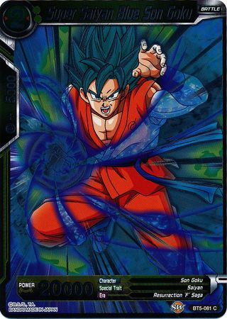 Super Saiyan Blue Son Goku BT5 081 Common Foil Miraculous Revival Foil Singles Super Saiyan Blue Son Goku BT5 081 Common Foil Miraculous Revival Foil Singles