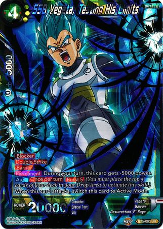 SSB Vegeta Testing His Limits BT5 083 Super Rare Miraculous Revival Foil Singles SSB Vegeta Testing His Limits BT5 083 Super Rare Miraculous Revival Foil Singles