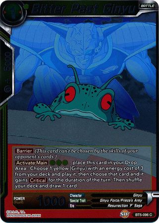 Bitter Past Ginyu BT5 096 Common Foil Miraculous Revival Foil Singles Bitter Past Ginyu BT5 096 Common Foil Miraculous Revival Foil Singles