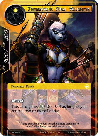 Technique Gem Warrior WOM 017 Common Force of Will Winds of the Ominous Moon Singles Technique Gem Warrior WOM 017 Common Force of Will Winds of the Ominous Moon Singles
