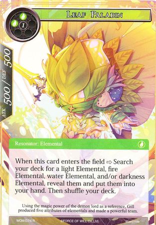 Leaf Paladin WOM 074 Rare Force of Will Winds of the Ominous Moon Singles Leaf Paladin WOM 074 Rare Force of Will Winds of the Ominous Moon Singles