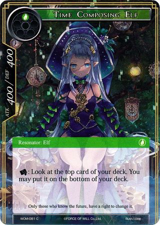 Time Composing Elf WOM 081 Common Force of Will Winds of the Ominous Moon Singles Time Composing Elf WOM 081 Common Force of Will Winds of the Ominous Moon Singles