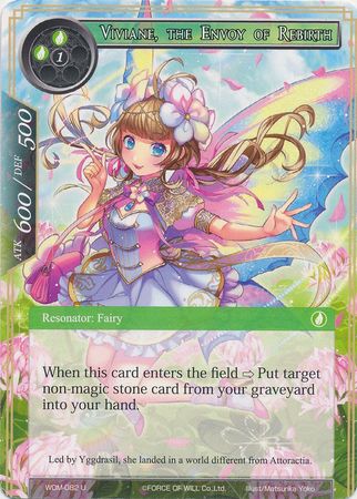 Viviane the Envoy of Rebirth WOM 082 Uncommon Force of Will Winds of the Ominous Moon Singles Viviane the Envoy of Rebirth WOM 082 Uncommon Force of Will Winds of the Ominous Moon Singles