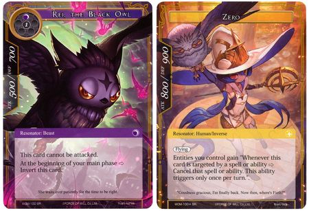 Rei the Black Owl Zero WOM 100 Super Rare Force of Will Winds of the Ominous Moon Singles Rei the Black Owl Zero WOM 100 Super Rare Force of Will Winds of the Ominous Moon Singles