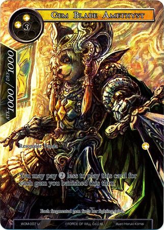 Gem Blade Amethyst WOM 007 Uncommon Full Art Gem Blade Amethyst WOM 007 Uncommon Full Art