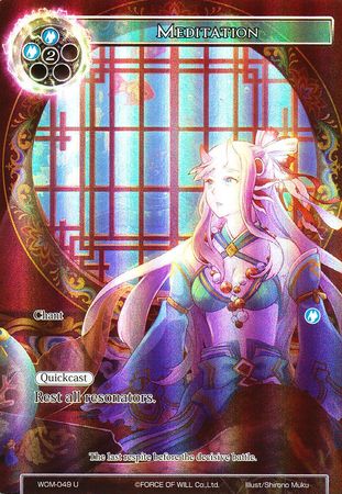 Meditation WOM 049 Uncommon Full Art Meditation WOM 049 Uncommon Full Art