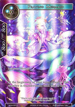 Praying Mermaid WOM 050 Common Full Art Praying Mermaid WOM 050 Common Full Art