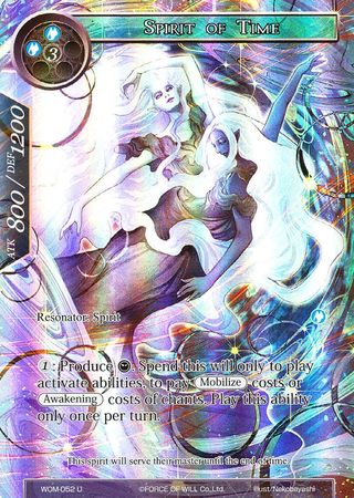 Spirit of Time WOM 052 Uncommon Full Art Force of Will Winds of the Ominous Moon Singles Spirit of Time WOM 052 Uncommon Full Art Force of Will Winds of the Ominous Moon Singles